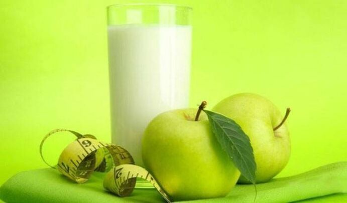 Кефир и ябълки за отслабване