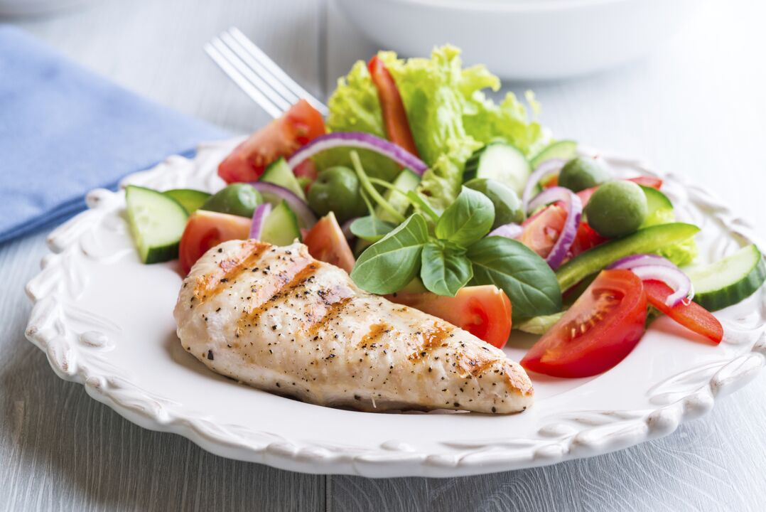 Пилешки гърди със зеленчуци в менюто за здравословна храна