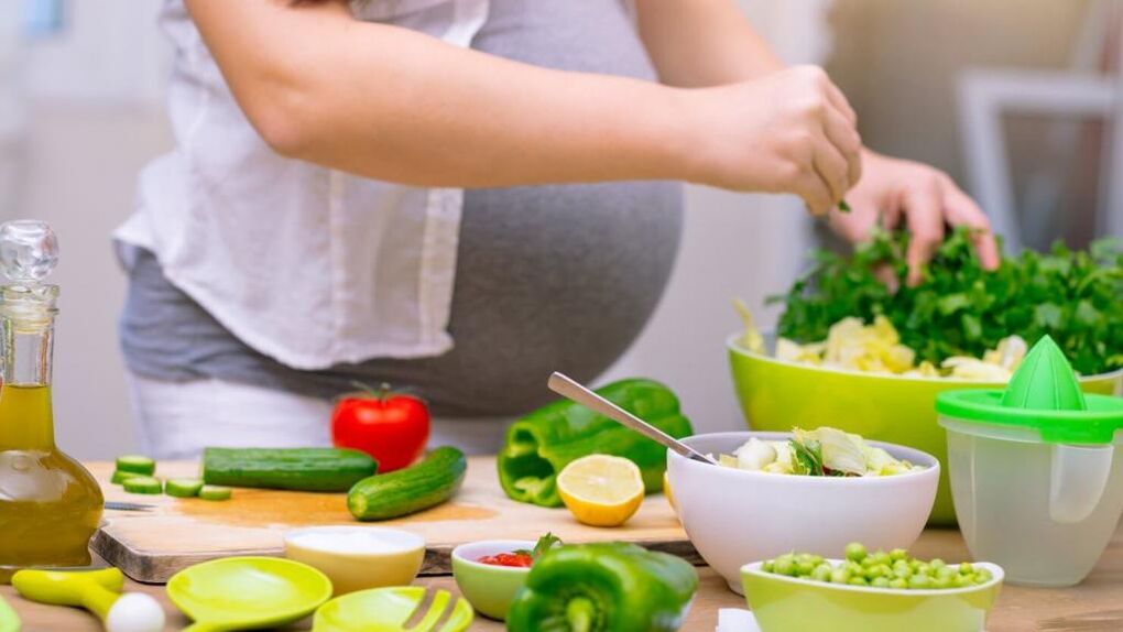 зеленчуци за мързелива диета по време на бременност